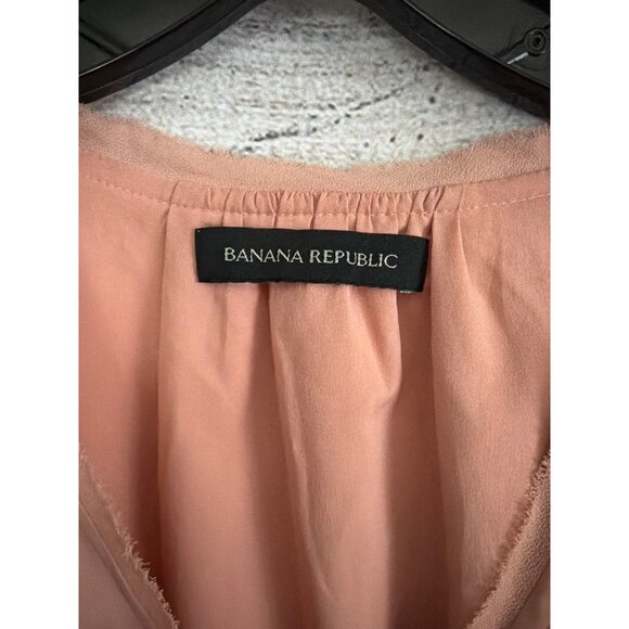 Banana Republic Short-Sleeve Dress With Beaded Shoulders Size S - Picture 2 of 5